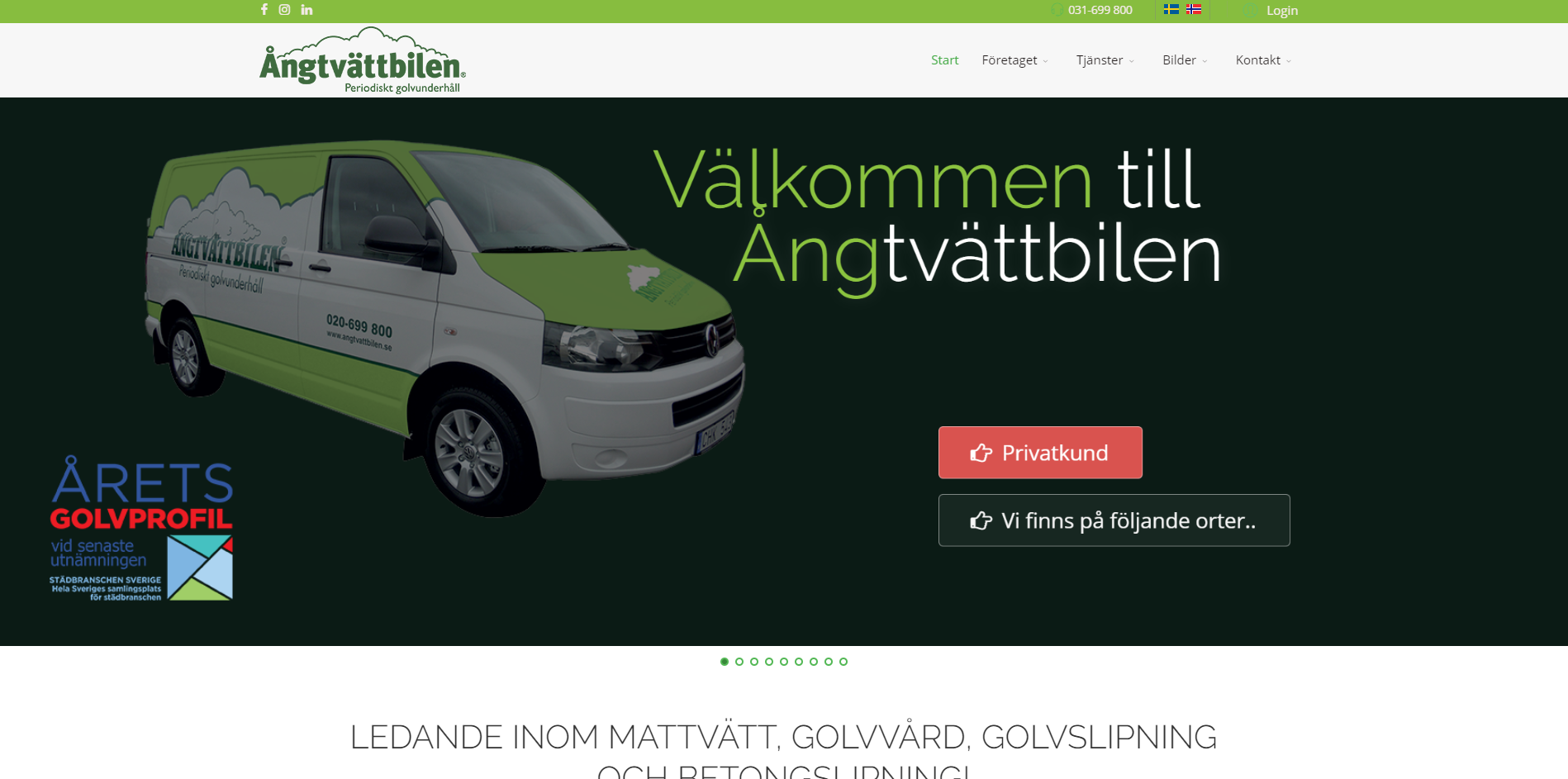 Ny hemsida Ångtvättbilen AB